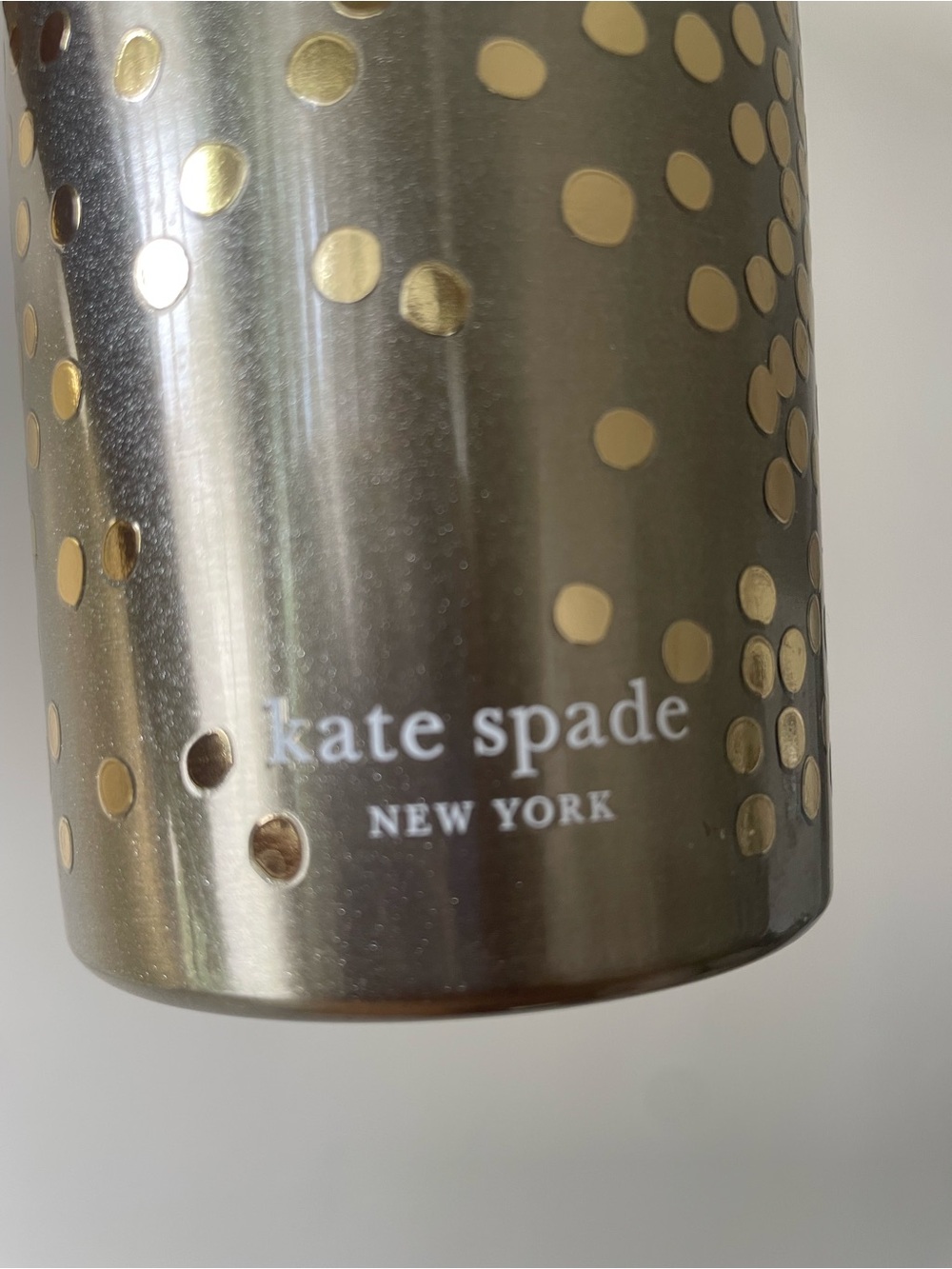 kate spade Metallic Gold Dot Stainless Tumbler